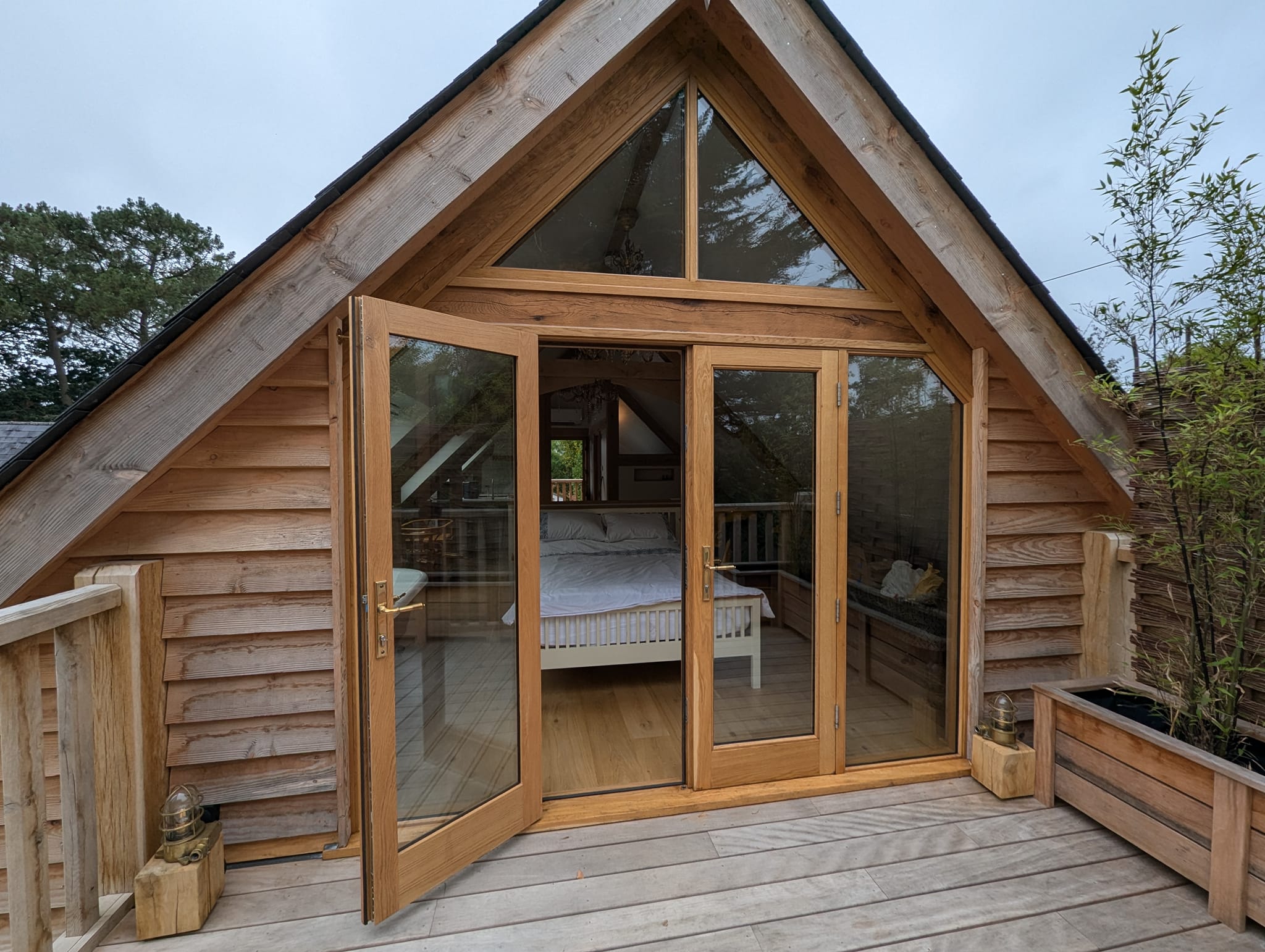 French Doors with Glazed Gable